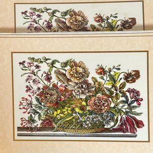 English Life Vintage Flower Placemats Set of 4